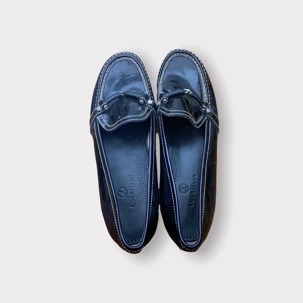 Cole Haan Black Leather Flat Shoes Size 8.5 BN529